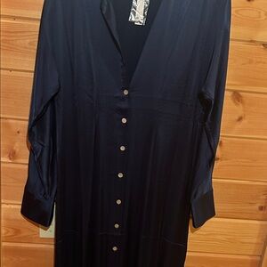 Madewell Navy Long Sleeve Dress